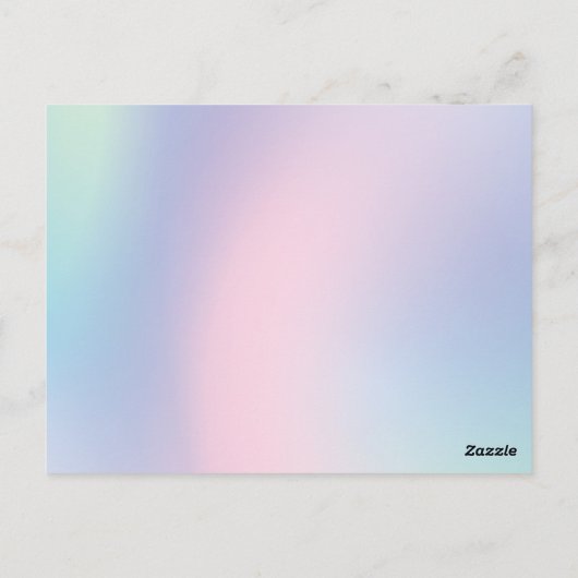 Leuke Waterverf pastel Eenhoorns Regenboog Verjaar Briefkaart (Achterkant)
