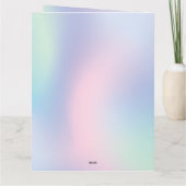 Leuke Waterverf pastel Eenhoorns Regenboog Verjaar Kaart (Achterkant)