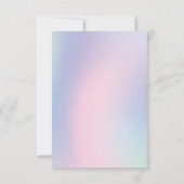 Leuke Waterverf pastel Eenhoorns Regenboog Verjaar Kaart (Achterkant)