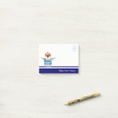 Leuke Waterverf Pinguïn Post-it® Notes (Op bureau)