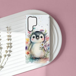 Leuke Waterverf Pinguïn Samsung Galaxy Hoesje