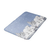 Leuke Waterverf Polar Beer Pijnbomen Kerst Badmat (Gekanteld)
