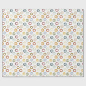 Leuke Waterverf Polka Dot Valentijnsdag Pattern Cadeaupapier (Vlak)