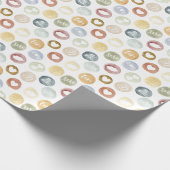 Leuke Waterverf Polka Dot Valentijnsdag Pattern Cadeaupapier (Hoek)