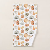 Leuke Waterverf pompoenpatroon Bad Handdoek (Handdoek)