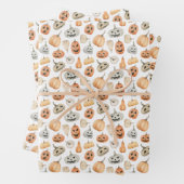 Leuke Waterverf pompoenpatroon Inpakpapier Vel (In situ)