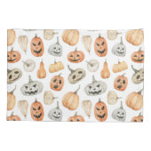 Leuke Waterverf pompoenpatroon Kussensloop (Achterkant)