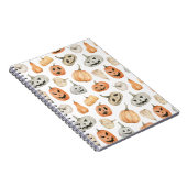 Leuke Waterverf pompoenpatroon Notitieboek (Rechterzijde)