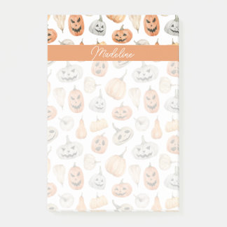 Leuke Waterverf pompoenpatroon Post-it® Notes