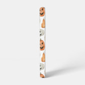 Leuke Waterverf pompoenpatroon Samsung Galaxy Hoesje (Linkerkant)