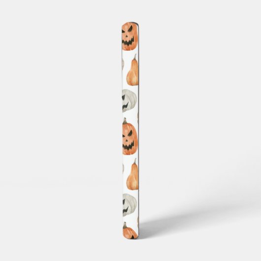 Leuke Waterverf pompoenpatroon Samsung Galaxy Hoesje (Linkerkant)