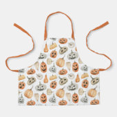 Leuke Waterverf pompoenpatroon Schort (Voorkant)