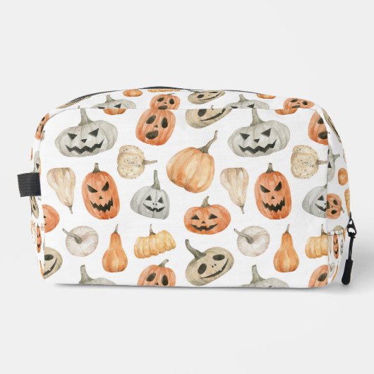Leuke Waterverf pompoenpatroon Toilettasje (Voorkant)