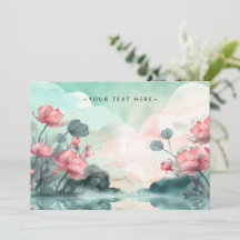 Leuke Waterverf Rand Gepersonaliseerde Note Kaart