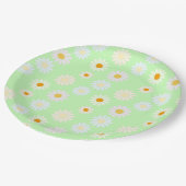 Leuke waterverf Regenboog kleur Daisy Pattern Gree Papieren Bordje (Gekanteld)