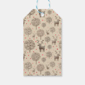 Leuke Waterverf Rendier Earth Tone of elke kleur Cadeaulabel (Achterkant)