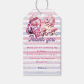 Leuke Waterverf Roller Blade Verjaardag Cadeaulabel (Voorkant)