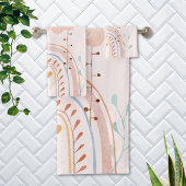 Leuke Waterverf Roze Regenboog Kinder Bad Handdoek