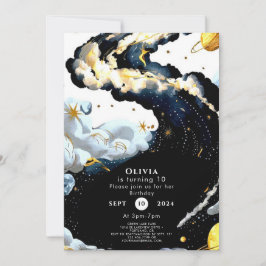 Leuke Waterverf Ruimte Verjaardag Kaart