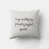 Leuke Waterverf Stijl Vos en Bomen Tekstnaam Kussen (Achterkant)