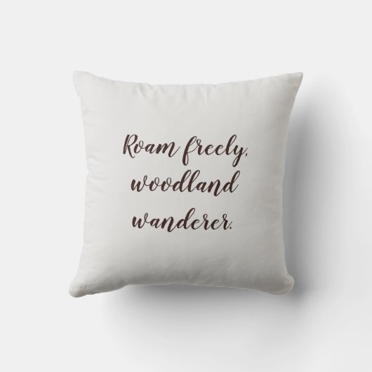 Leuke Waterverf stijl wasbeer aangepaste tekst naa Kussen (Achterkant)