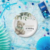 Leuke Waterverf teddybeer verlaat elke leeftijd ve Papieren Bordje (Feest)