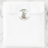 Leuke Waterverf teddybeer verlaat elke leeftijd ve Ronde Sticker (Tas)