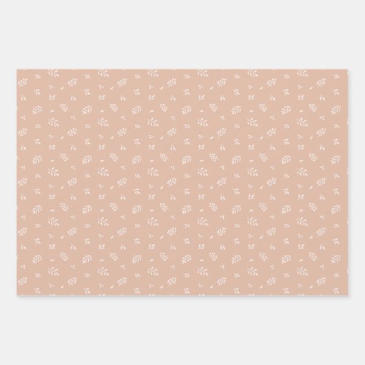 Leuke Waterverf uilen in aardetinten Inpakpapier Vel (Voorkant 2)