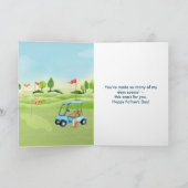 Leuke Waterverf Vaderdag Kaart golfthema (Binnen)