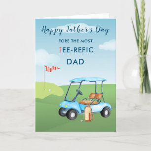 Leuke Waterverf Vaderdag Kaart golfthema