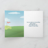 Leuke Waterverf Vaderdag Kaart golfthema (Binnen)