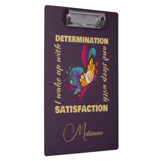 Leuke Waterverf Vlinder Motivatie Klembord (Rechts)