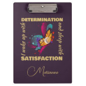 Leuke Waterverf Vlinder Motivatie Klembord (Voorkant)