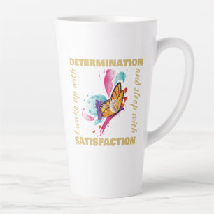Leuke Waterverf Vlinder Motivatie Latte Mok
