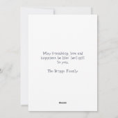 Leuke Waterverf Vogelkerst Feestdagenkaart (Achterkant)