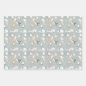 Leuke Waterverf walvis dolfijn en pastel ballon Inpakpapier Vel (Voorkant)