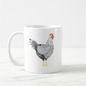 Leuke Waterverf Wyandotte Chicken Koffiemok (Links)