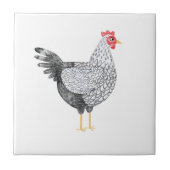 Leuke Waterverf Wyandotte Chicken Tegeltje (Voorkant)