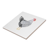 Leuke Waterverf Wyandotte Chicken Tegeltje (Zijkant)