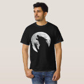 Leuke weerwolf Volle Maan Fase Halloween T-shirt (Voorkant volledig)