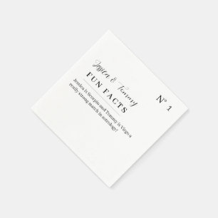 Leuke weetjes Abigaile Script Wedding Servet