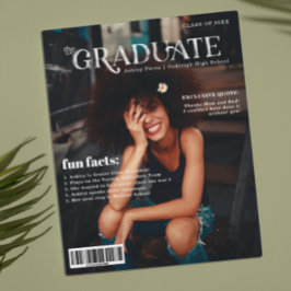 Leuke weetjes | Afstudeertijdschrift Omslagfoto  Aankondigingskaart
