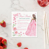 Leuke weetjes Blush Pink Quinceañera Floral Servet (Insitu)