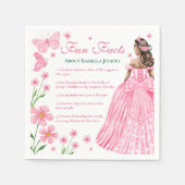 Leuke weetjes Blush Pink Quinceañera Floral Servet (Voorkant)