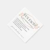 Leuke weetjes Elegant Roos Gold gepersonaliseerd Servetten (Hoek)