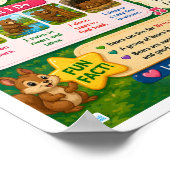 Leuke weetjes over beren voor kinderen poster (Hoek)