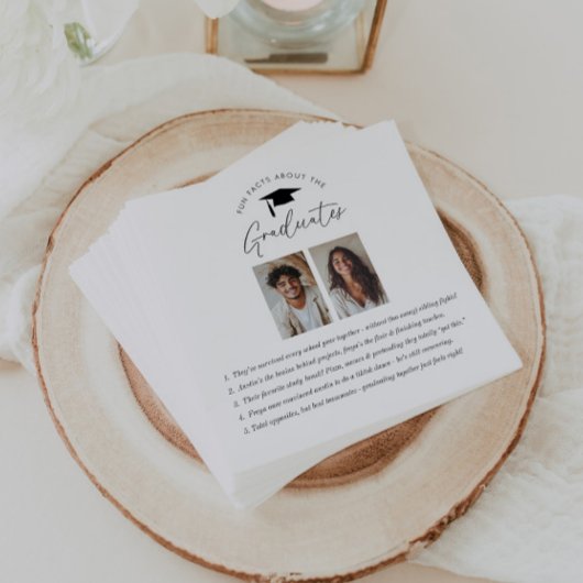 Leuke weetjes over de 2 afgestudeerden servet