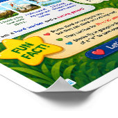 Leuke weetjes over de ooievaar voor kinderen poster (Hoek)