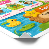 Leuke weetjes over eenden voor kinderen poster (Hoek)
