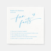 Leuke weetjes over moderne koppels Trouwen Servet (Voorkant)